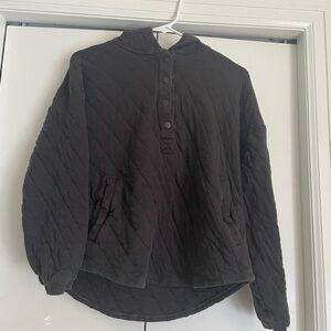 Universal Thread Grey Quilted Pullover Hoodie